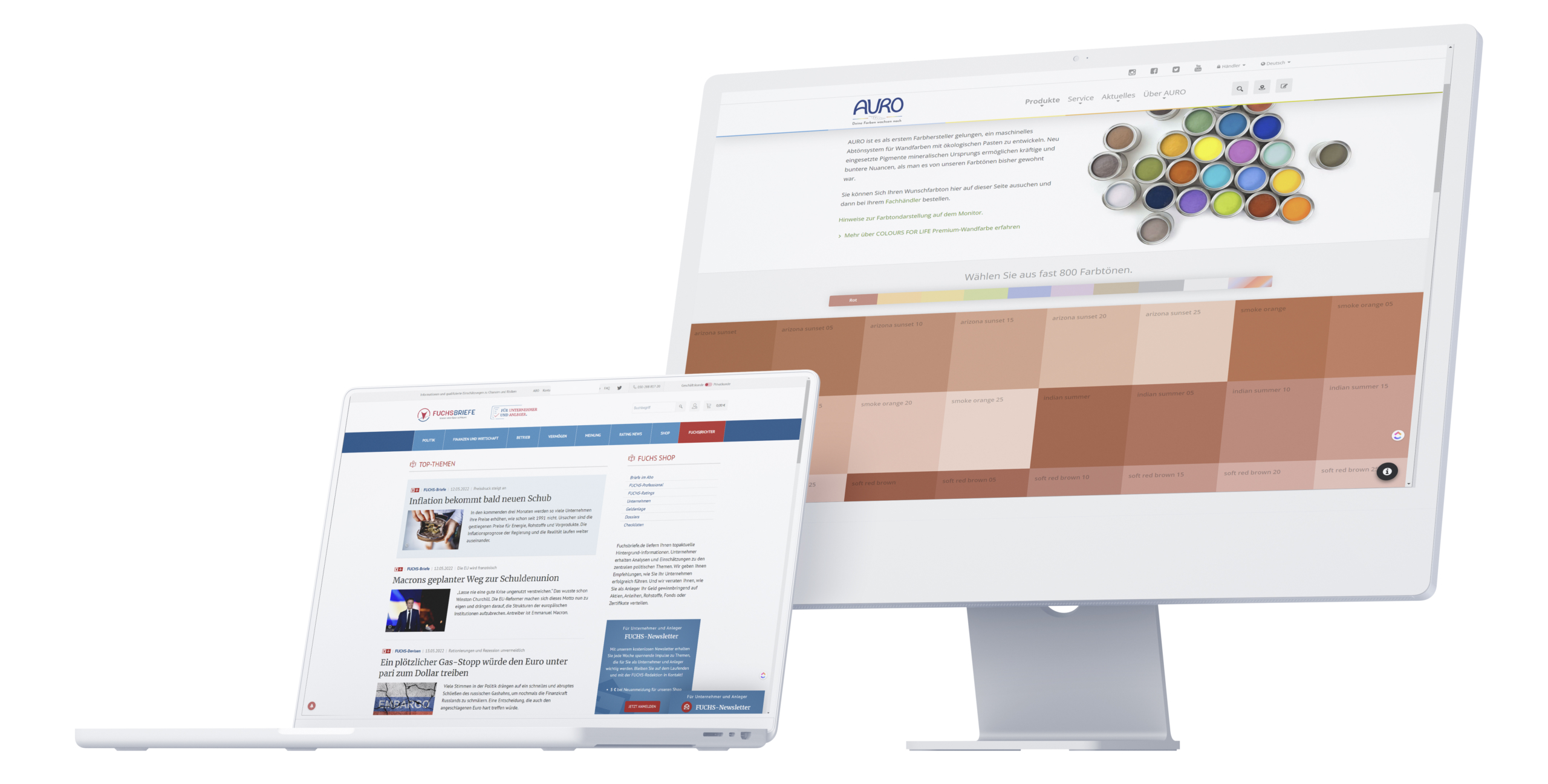 Referenzen der Agentur für das CMS webEdition