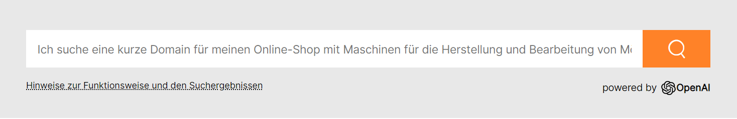 Domainsuche mit künstlicher Intelligenz (AI)