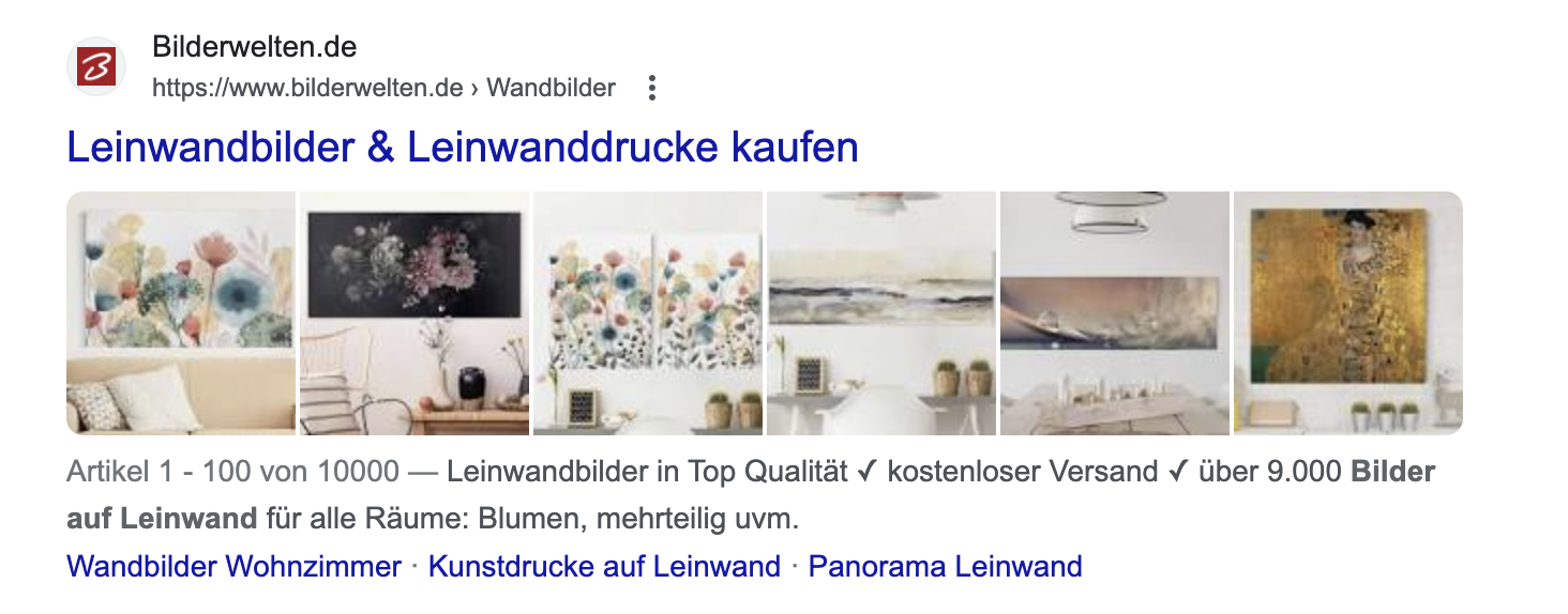 Die sogenannten Multi Image Thumbnails können vor allem im E-Commerce Bereich, aber auch für andere Branchen von Vorteil sein und sollten deshalb nicht vernachlässigt werden.